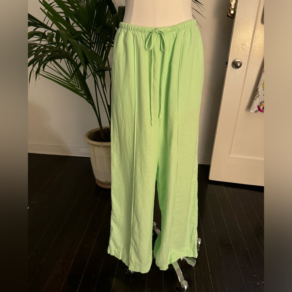 🍋‍🟩 lime green draw string pants 🍋‍🟩